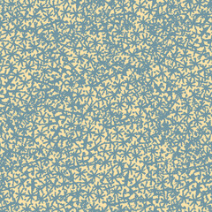 Neutral light blue yellow seamless abstract texture. Modern coastal living all over print. Irregular soft furnishing cover grunge background. High quality jpg swatch.