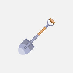 Shovel icon, Vector illustration of Garden tools