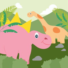 two dinosaurs design © Jeronimo Ramos