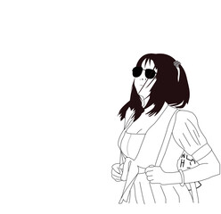 adventure girl enjoying nature