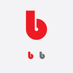 B, B letter themed logo