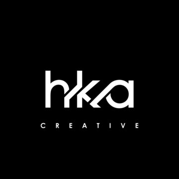HKA Letter Initial Logo Design Template Vector Illustration