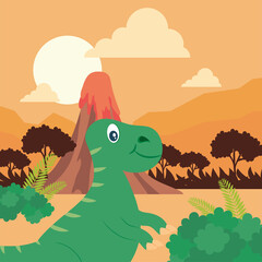 happy t-rex poster © Jeronimo Ramos