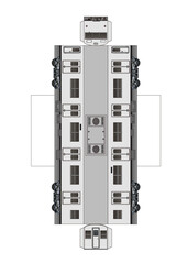 一般的な電車のペーパークラフト