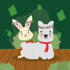 christmas pets poster