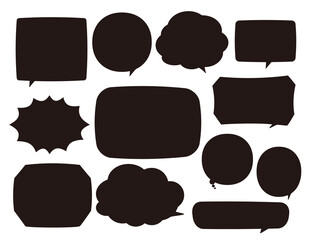 ポップで可愛いふきだし　見出し　素材