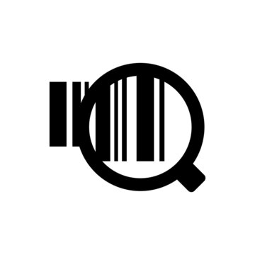 Scanning barcode icon. Barcode scanning concept illustration.