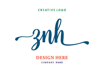 ZNH lettering logo is simple, easy to understand and authoritative