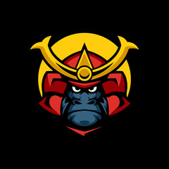Gorilla Samurai Logo Templates