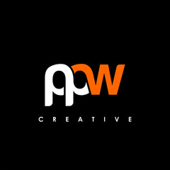 PPW Letter Initial Logo Design Template Vector Illustration