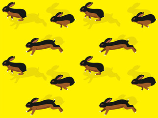 Cartoon Character Animation Rabbit Tan Seamless Wallpaper Background