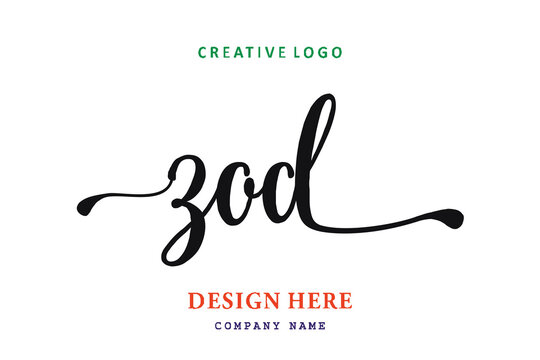 ZOD lettering logo is simple, easy to understand and authoritative