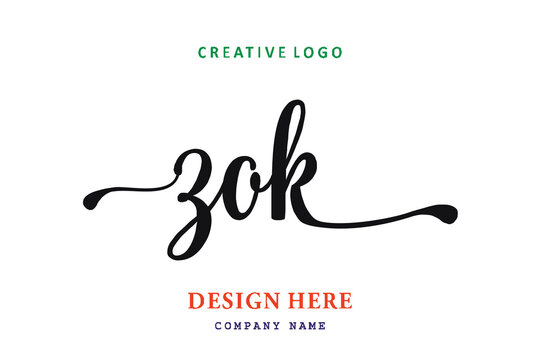 ZOK lettering logo is simple, easy to understand and authoritative