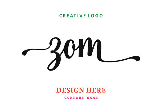 ZOM lettering logo is simple, easy to understand and authoritative