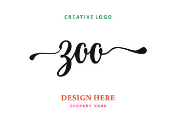 ZOO lettering logo is simple, easy to understand and authoritative