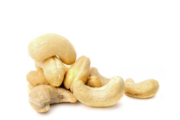 cashew nut isolated on a white background.
