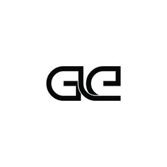 gle letter initial monogram logo design