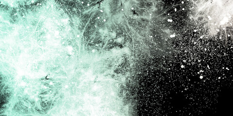 abstract space, colorful nebula, stars and sky