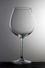 Wine glass - gradient illuminated background