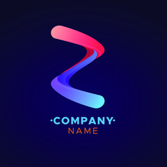 colorful S Letter logo, abstract colorful illustration