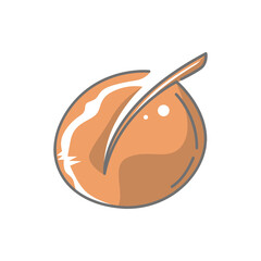 Brown leaves Logo Design Vector