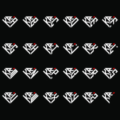 KRA to KRZ letter logo creative design in diamond shape
 - obrazy, fototapety, plakaty