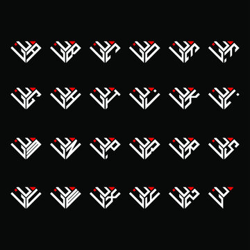 LUA to LUZ letter logo creative design in diamond shape
