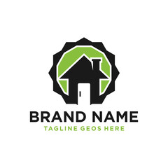 home sale inspiration illustration logo design