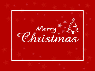 Fototapeta na wymiar Red background Merry Christmas and happy new year Xmas background with winter snowfall Vector Illustration