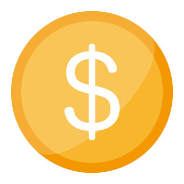 Vector image of money with a dollar sign written on it.