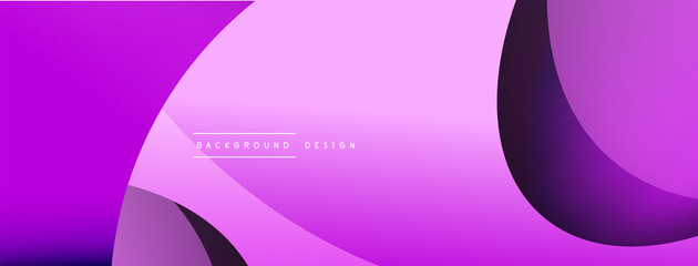 Creative geometric wallpaper. Minimal abstract background. Circle and wave composition vector illustration for wallpaper banner background or landing page