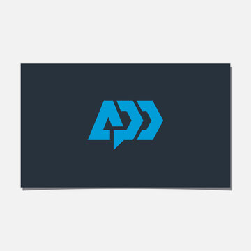 APD INITIAL LOGO DESIGN VECTOR
