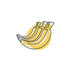 A banana logo design vector