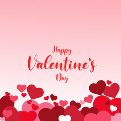valentine day red and pink post background design part fifteen post template design