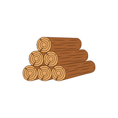 pile of wood icon logo icon design template vector
