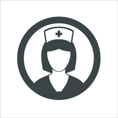 nurse illustration flat design.