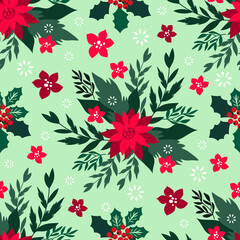 Christmas floral pattern 11