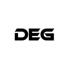 DEG letter logo design with white background in illustrator, vector logo modern alphabet font overlap style. calligraphy designs for logo, Poster, Invitation, etc.	