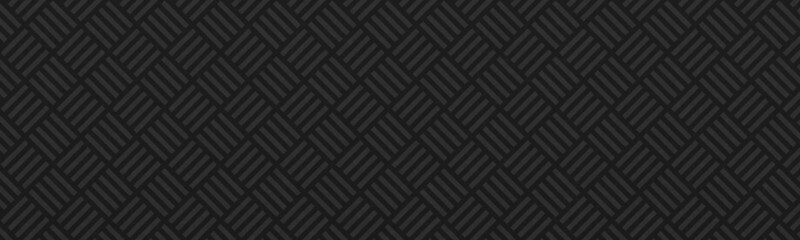 黒色の和柄模様（算木崩し）のバナー背景素材