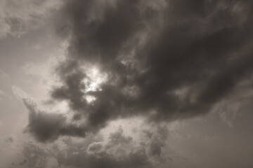 Rain clouds in the sky