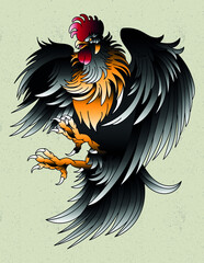 rooster neo traditional