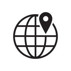Pin location icon vector design illustration