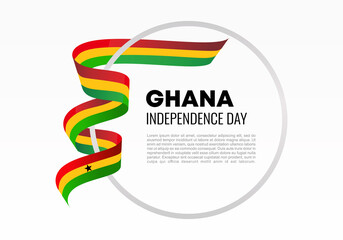 Ghana independence day background banner poster for national celebration on March 6. - obrazy, fototapety, plakaty
