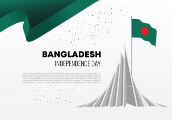 Bangladesh independence day background banner poster for national celebration on March 26.