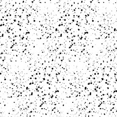 Black Paint Splatter Vector Seamless Pattern Design