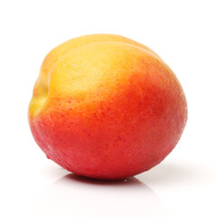 apricot isolated on the white background