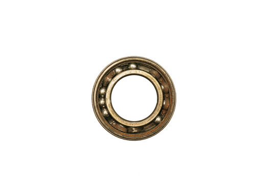 old ball bearing car.expire bearing car isoleted on white background