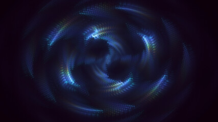 3D rendering abstract round light background