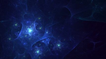 3D rendering abstract colorful fractal light background