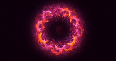 3D rendering abstract round light background